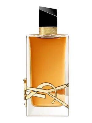 Frasco do perfume Yves Saint Laurent Libre Intense em fundo claro